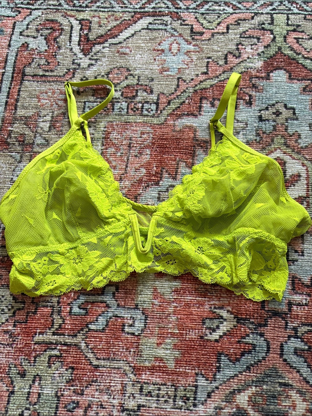 Aerie Wildflower Lace Triangle Bralette